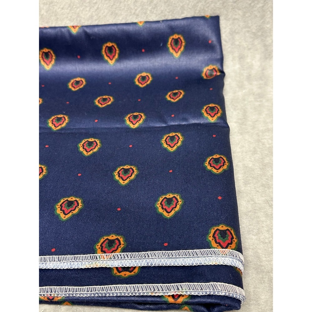 Waverly Fabric Firestone Foulard Indigo 54" x 52" Cotton Medallion Scotchgard‎